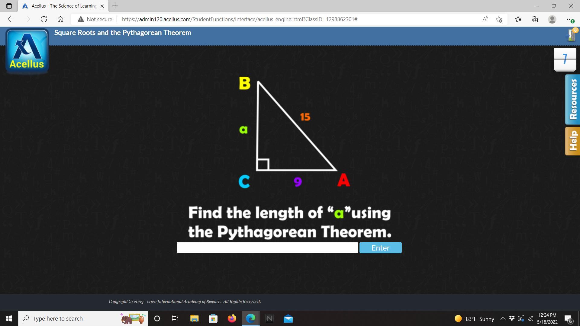 does someone mind helping me with this problem? Thank you!