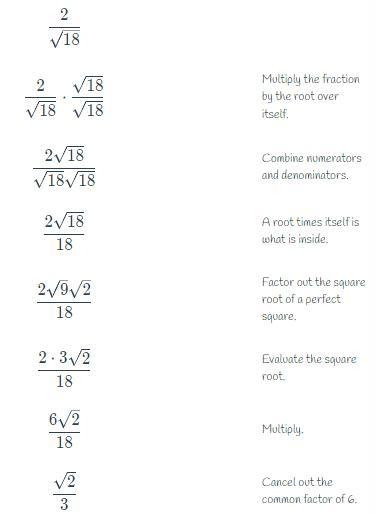 can someone please explain how they got this final answer.how did they get the 3? and why is the 18 gone!