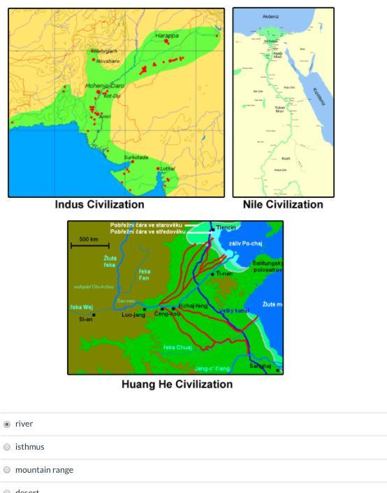 Compare The Following Ancient Civilizations. What Geographic Feature Do They Share?