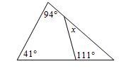 Use the screen shot to find the x