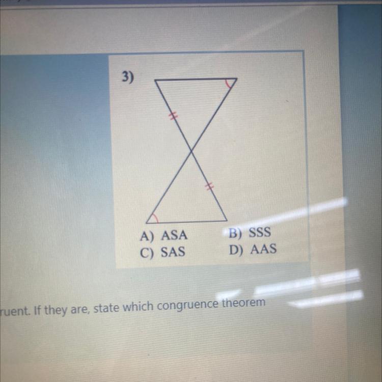 How are these triangles congruent 