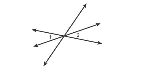 Which Relationship Describes Angles 1 And 2?adjacent Anglesvertical Anglescomplementary Anglessupplementary