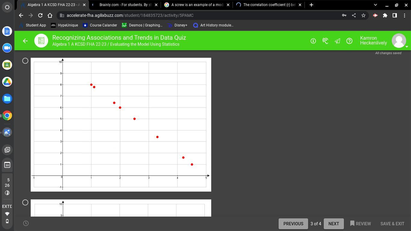 HELPPPP!!!!! 30 POINTSSS!!!!!1Which of the following scatter plots shows a negative correlation?