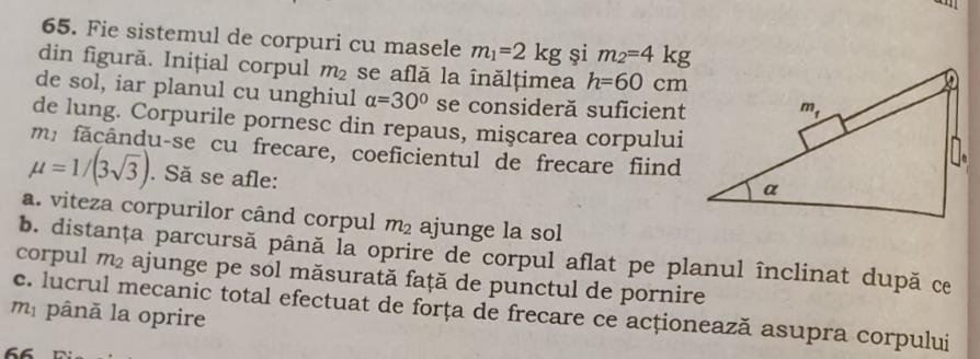 sorry for foreign language, i will still post the photo for visual aid; h=60 cm is the initial height