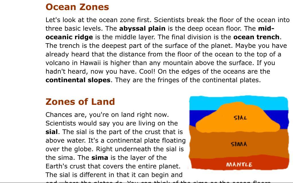 Click to review the online content. Then answer the question(s) below, using complete sentences. Scroll