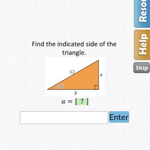 Find The Indicated Side Of The Triangle