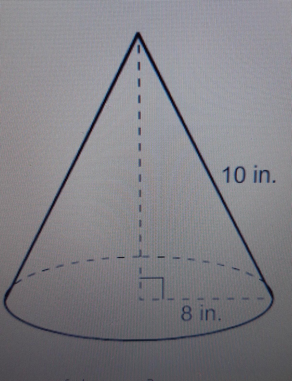 What Is The Total Surface Area Of The Cone?