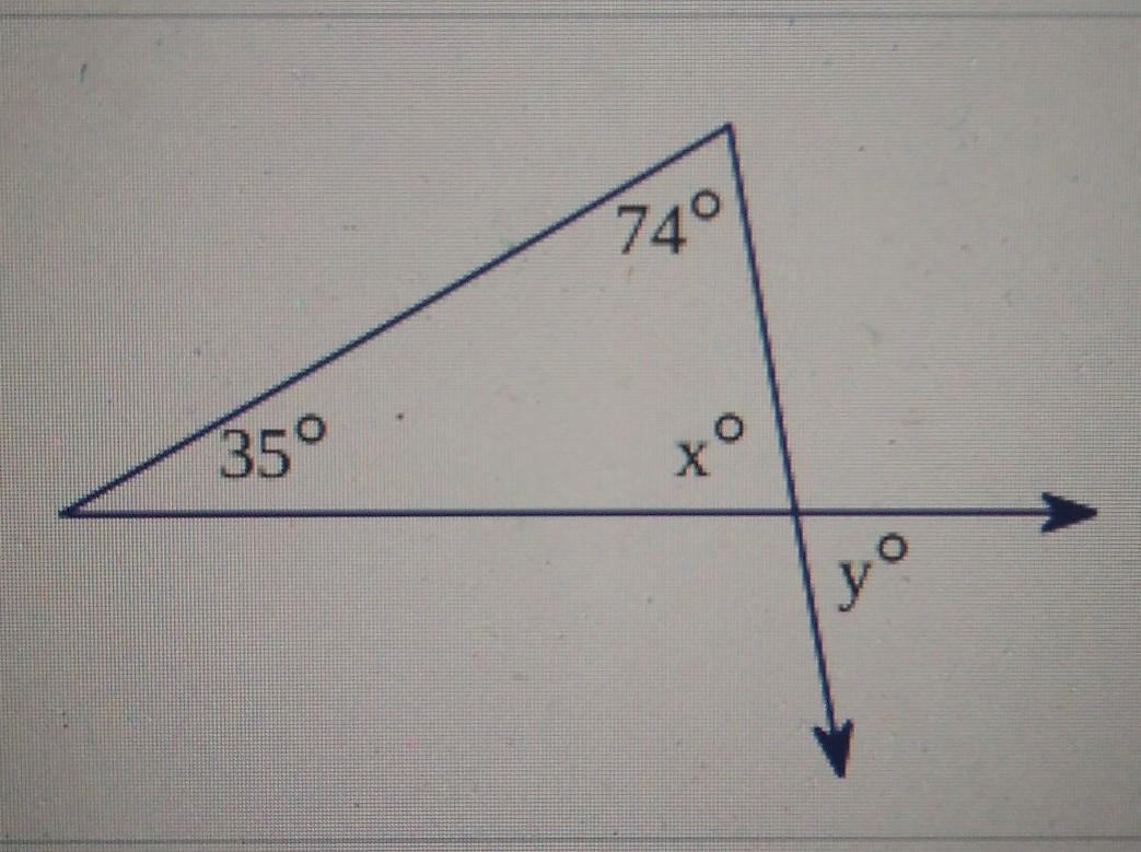 find the value of each variable in the figure below x= ......... (simplify your answer)y= ......... (simplify