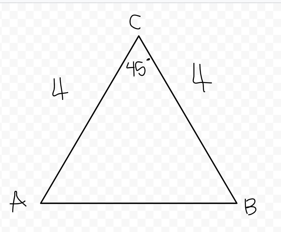 find the area of the triangle. please explain/show your work. thank you &lt;3