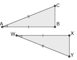 Which of the following pairs of triangles can be proven congruent by AAS?A. (Image 1)B. (Image 2) C.