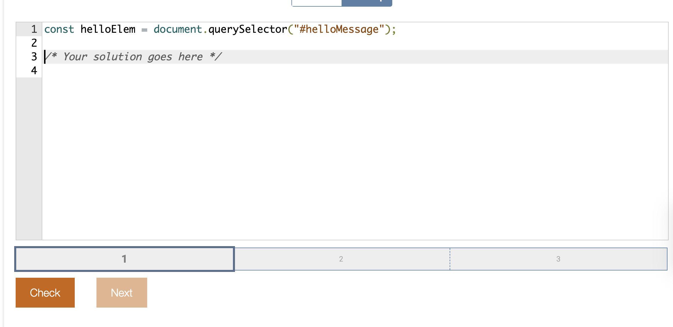 Complete the JavaScript code to set the paragraph's inline style to use the Courier font family and remove