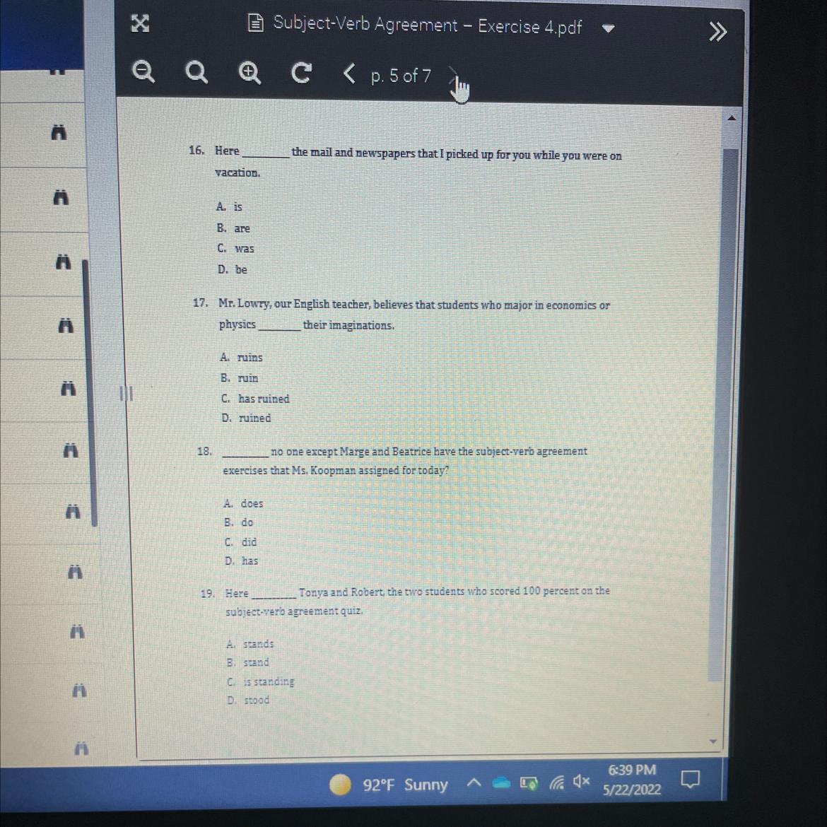 Please help!! 25 points. 5