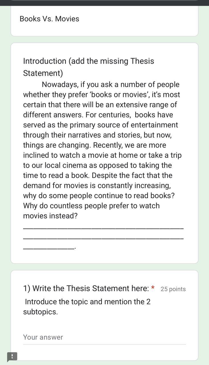 similarities for books and movies