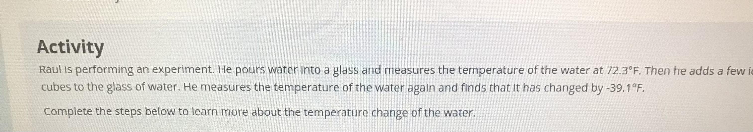 PLEASE HELP!!Part A Write And Expression That Represents The Temperature (in Degrees Fahrenheit) Of The