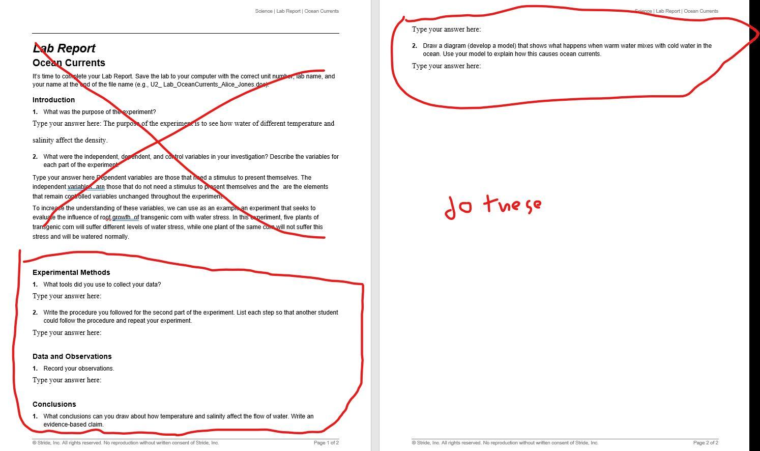 PLEASE 78 POINTS I NEED HELP!!!!!!!!! LAB REPORT OCEAN CURRENTS K12!!!!