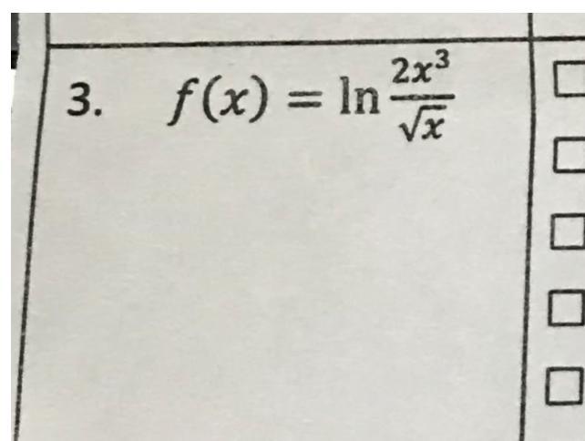 What method of differentiation is necessary, and what is the derivative?