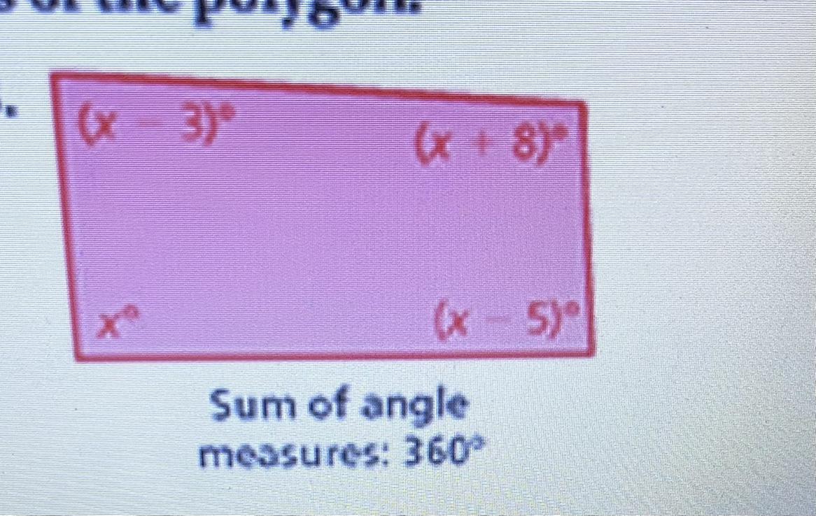 Find The Value Of X. Then Find The Angle Measures Of The Polygons