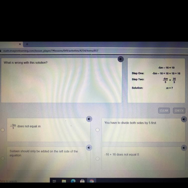 What is wrong with this solution?( PLEASE HELP :( Please and thank you 