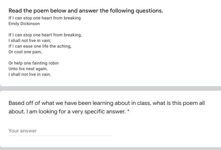 We have been talking about empathy