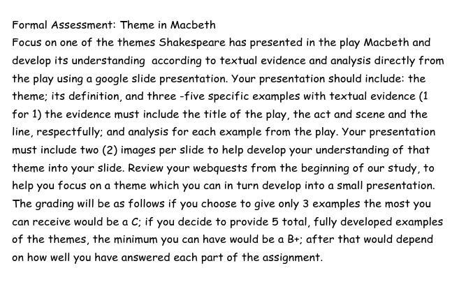100 points!Please help me with this English assignment. I need to make slides so if you do it seperate