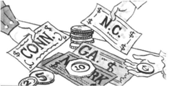 Following Weaknesses In The Articles Of Confederation Does This Picture Represent?A. No Power To TaxB.