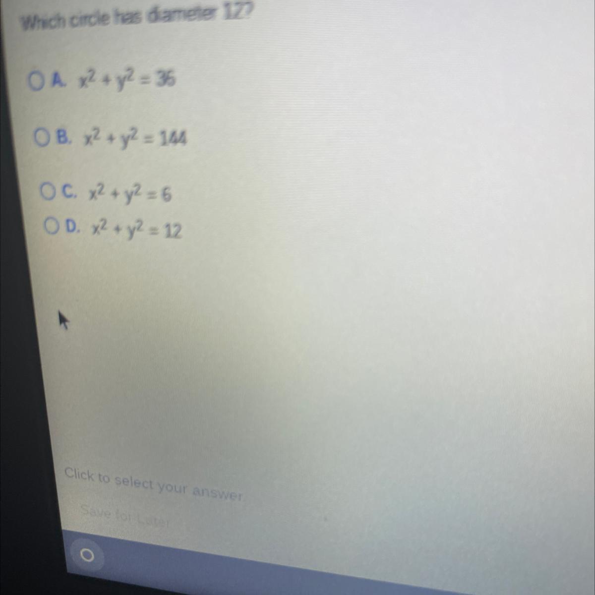 Anyone know the answer to this question 