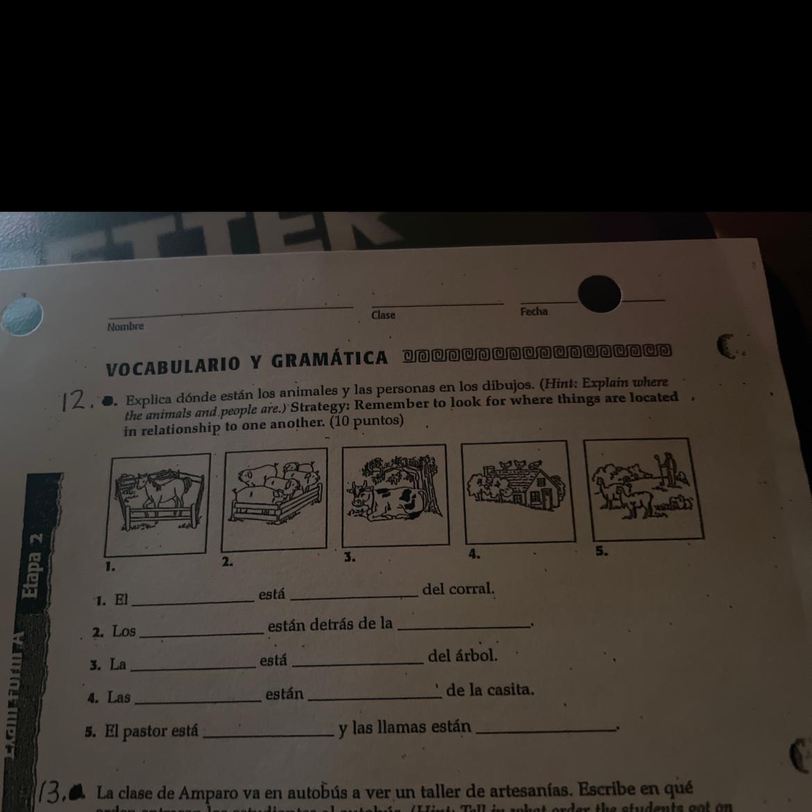 Fill In The Blank Activity 