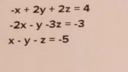 Please say what will be the answer of this question. This is a 3-term linear equation.
