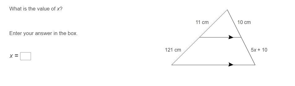 What Is The Value Of X? Enter Your Answer In The Box.
