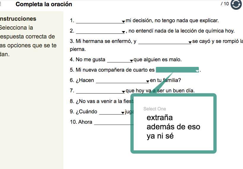 PLEASE HELP W SPANISH ITS EASY!!