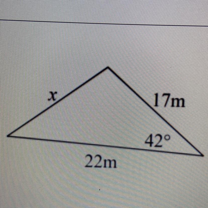 Use the law of cosines to find the measure of the indicated side then round to the nearest hundredth