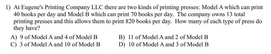 Write the system of equations, then solve. SHOW ALL WORK!! please HELP! QUICK