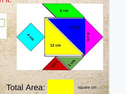 what is the total area in square cm?