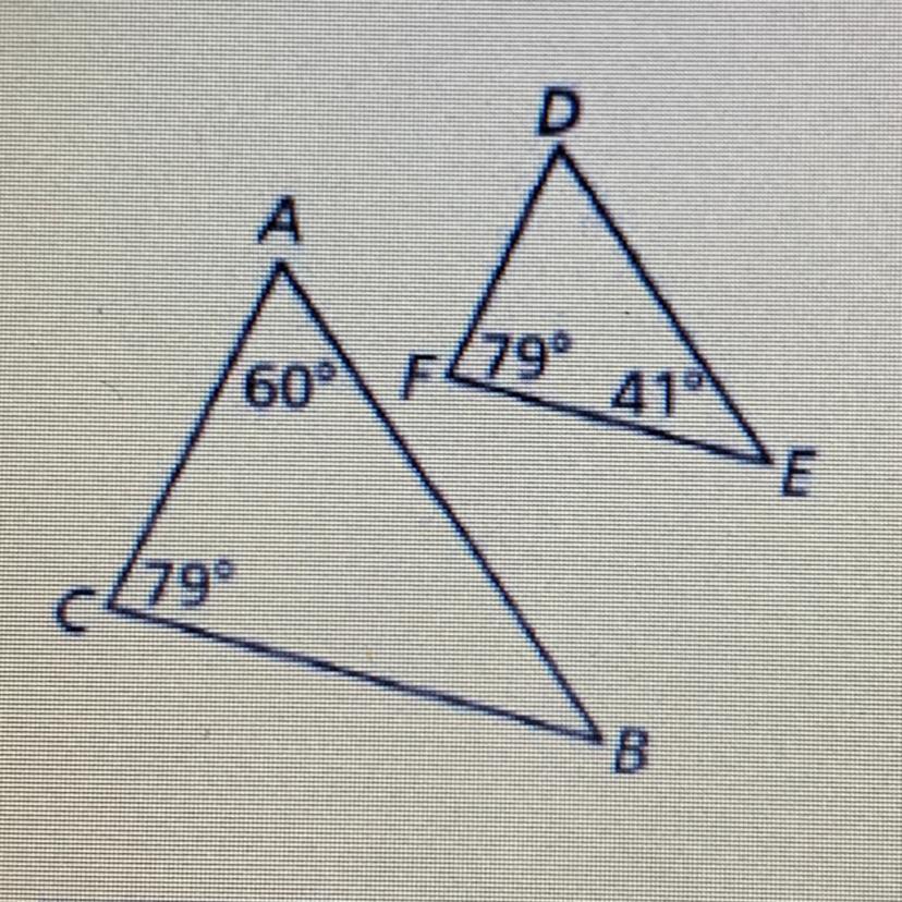 URGENT! BRAINLIEST ANSWER! Determine whether the triangles are similar. If they are, write a similarity