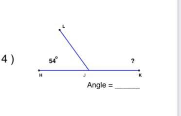 Find the missing angle measurement in each set of supplementary angles.