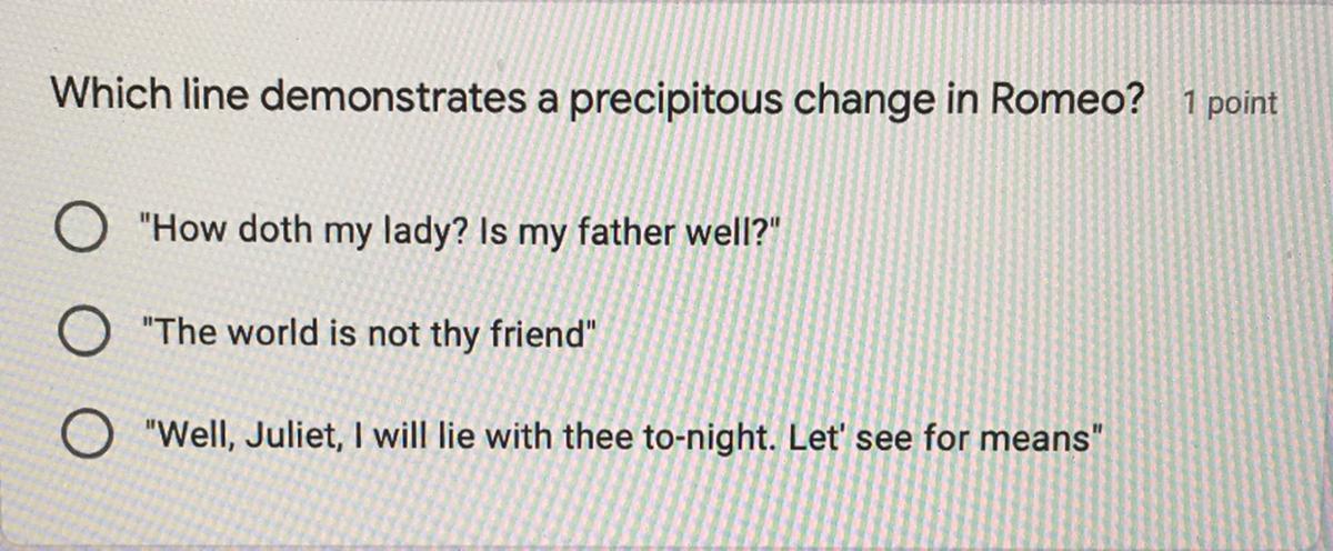 Romeo And Juliet: Please Im Desperate, For The Answer.