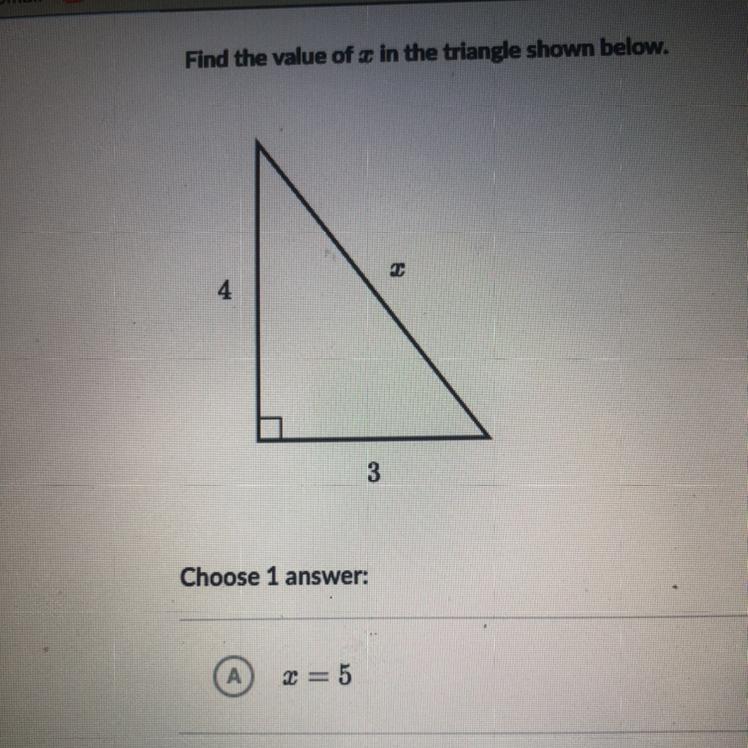 Find The Value Of C In The Triangle Shown Below.
