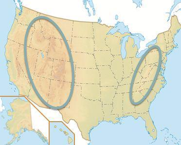 Analyze the map below and answer the question that follow. The main economic activity that occurs in