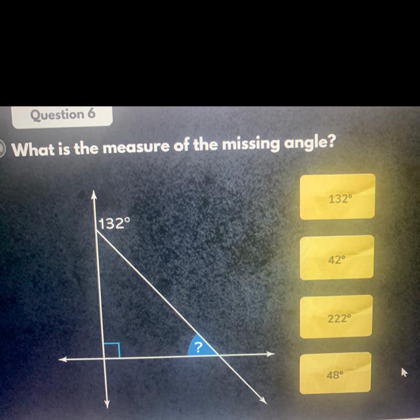 What Is The Measure Of The Missing Angle?
