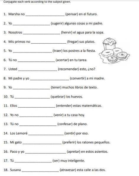 I need help in spanish