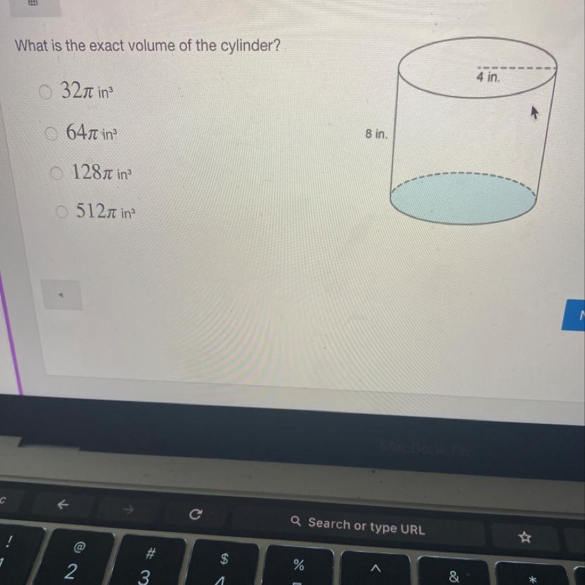 what is the volume of the cylinder 