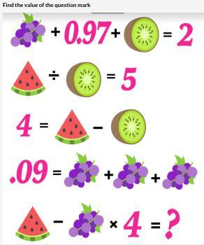 Find The Value Of The Question Mark