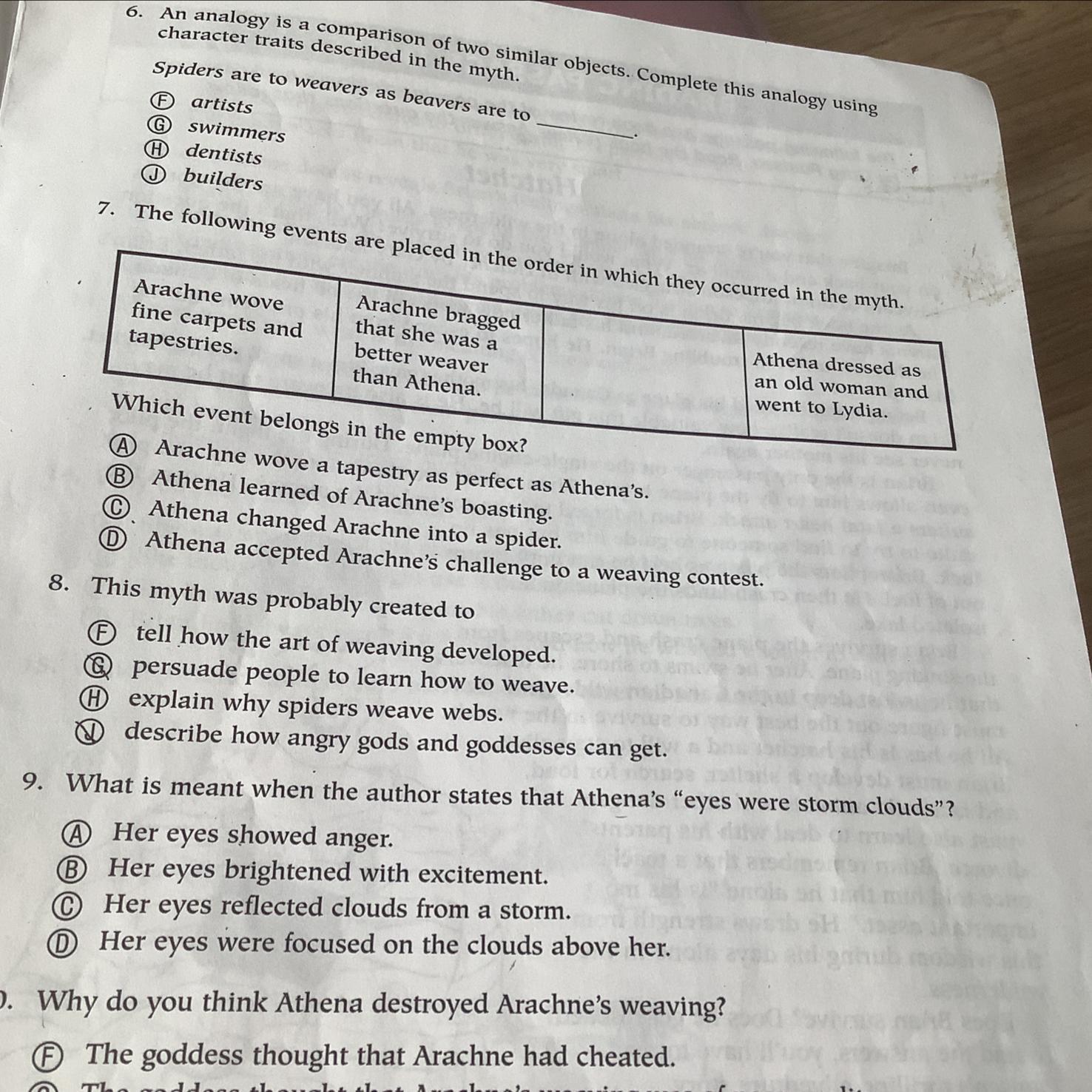 Please answer 7,8,9 tysm :)