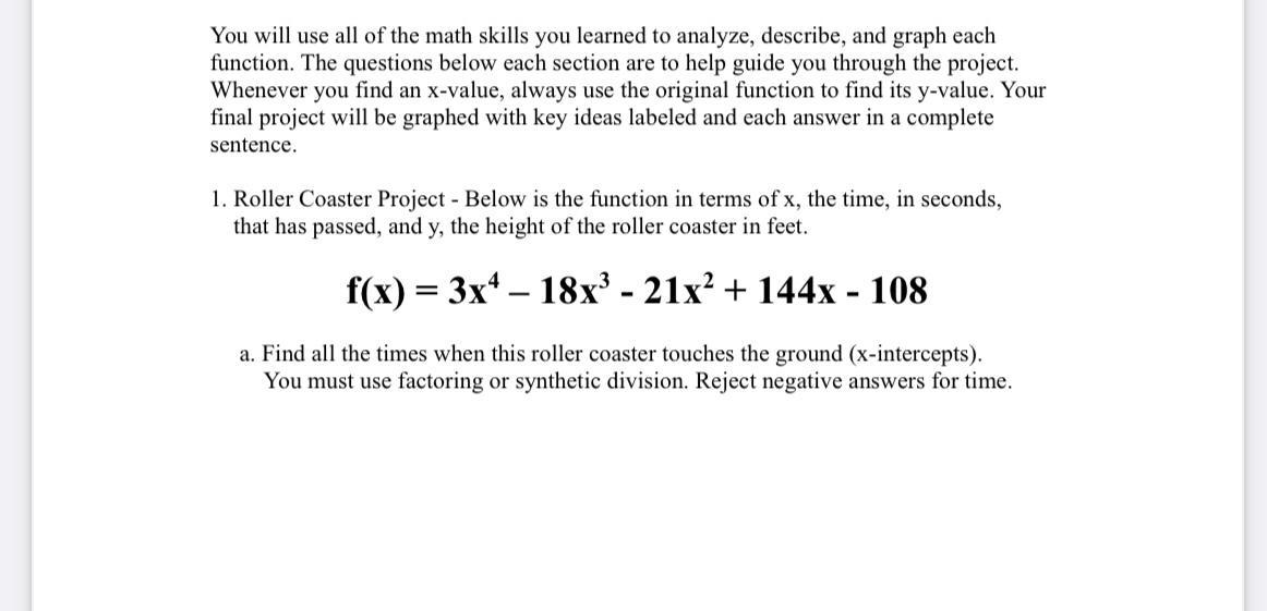 Please show the synthetic division that led to those factors. For example #1a: