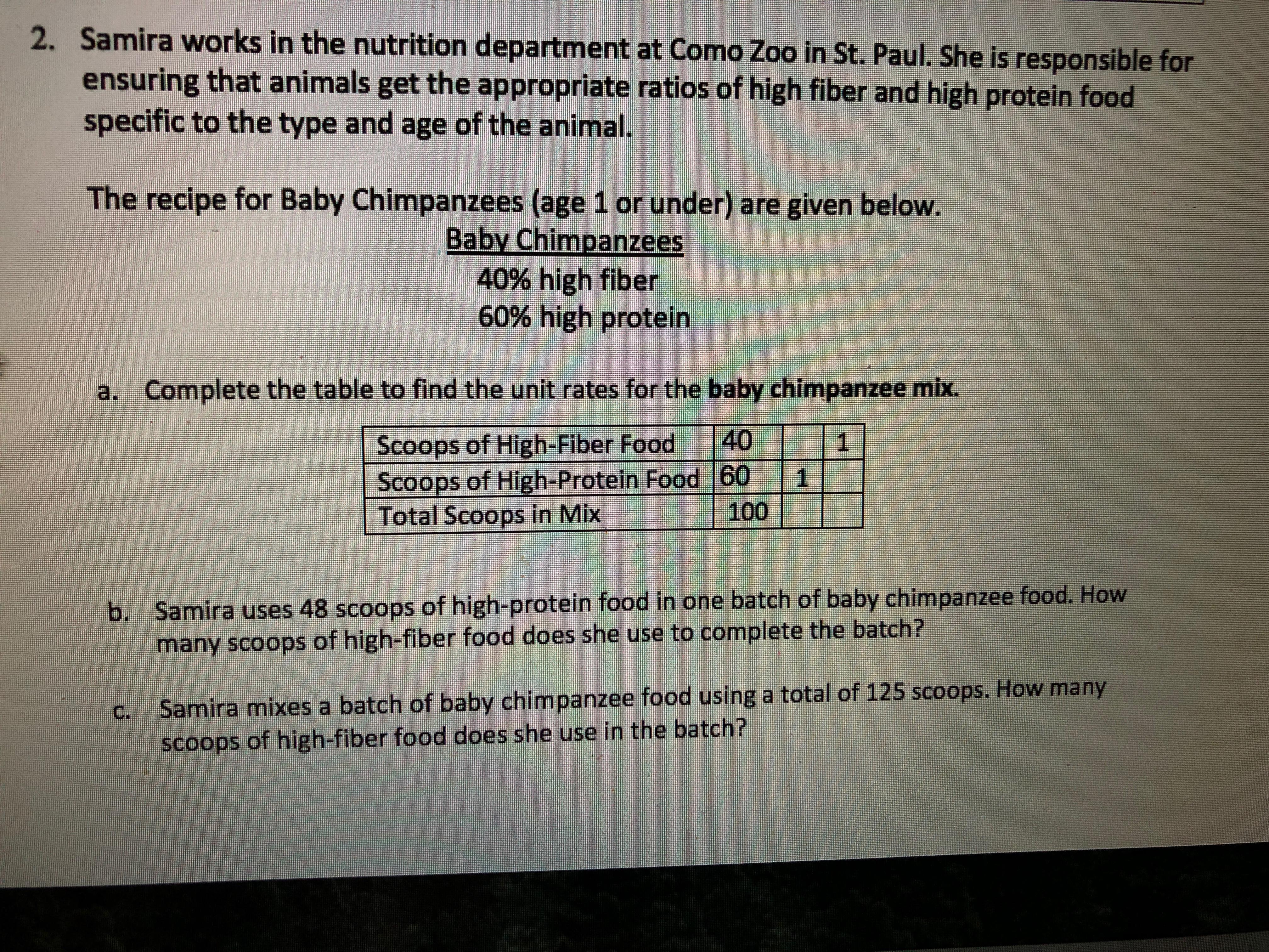 I need help please with unit rates