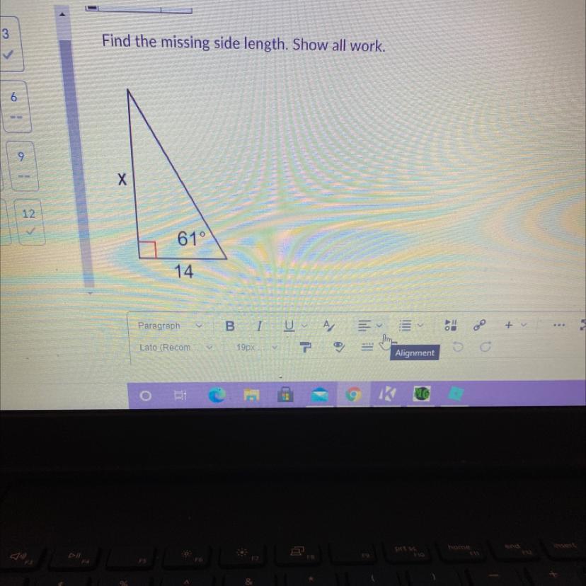 find the missing side length. giving BRAINLIEST.