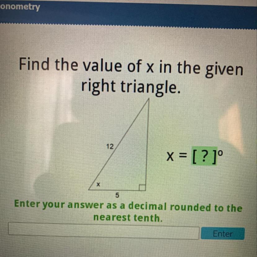 How do you find x please help ASAP 
