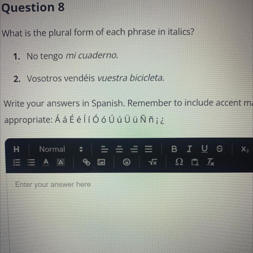 please help my friend with spanish question ill give you brainlist 