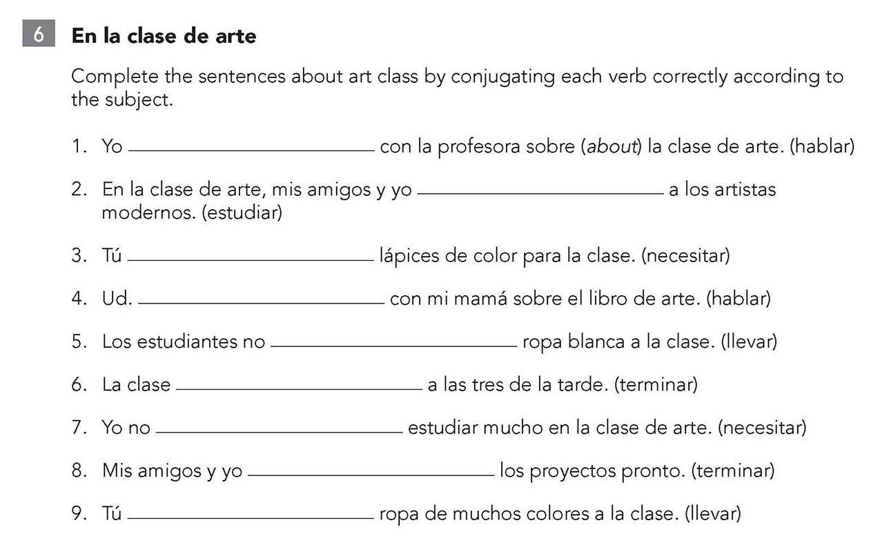 Pls Help Middle School Spanish 1