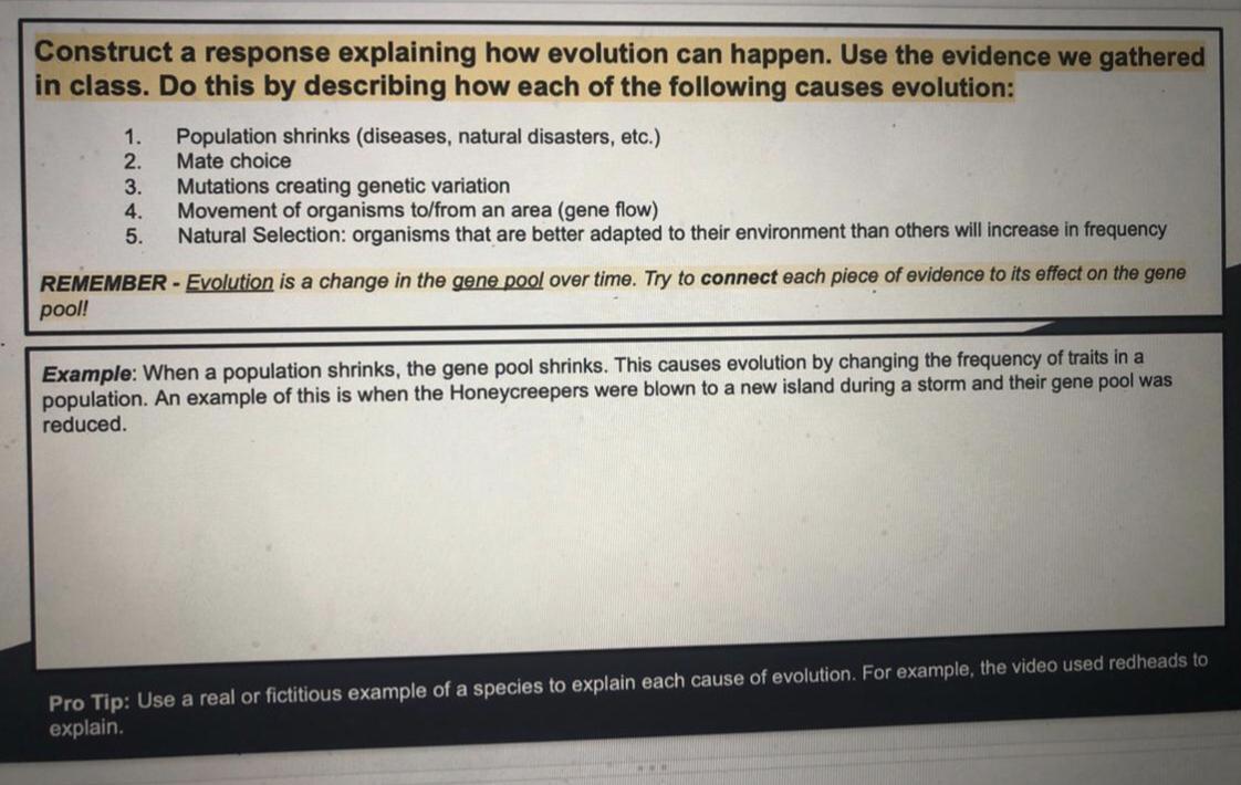 PLEASE WRITE IN OWN WORDS, HELP!